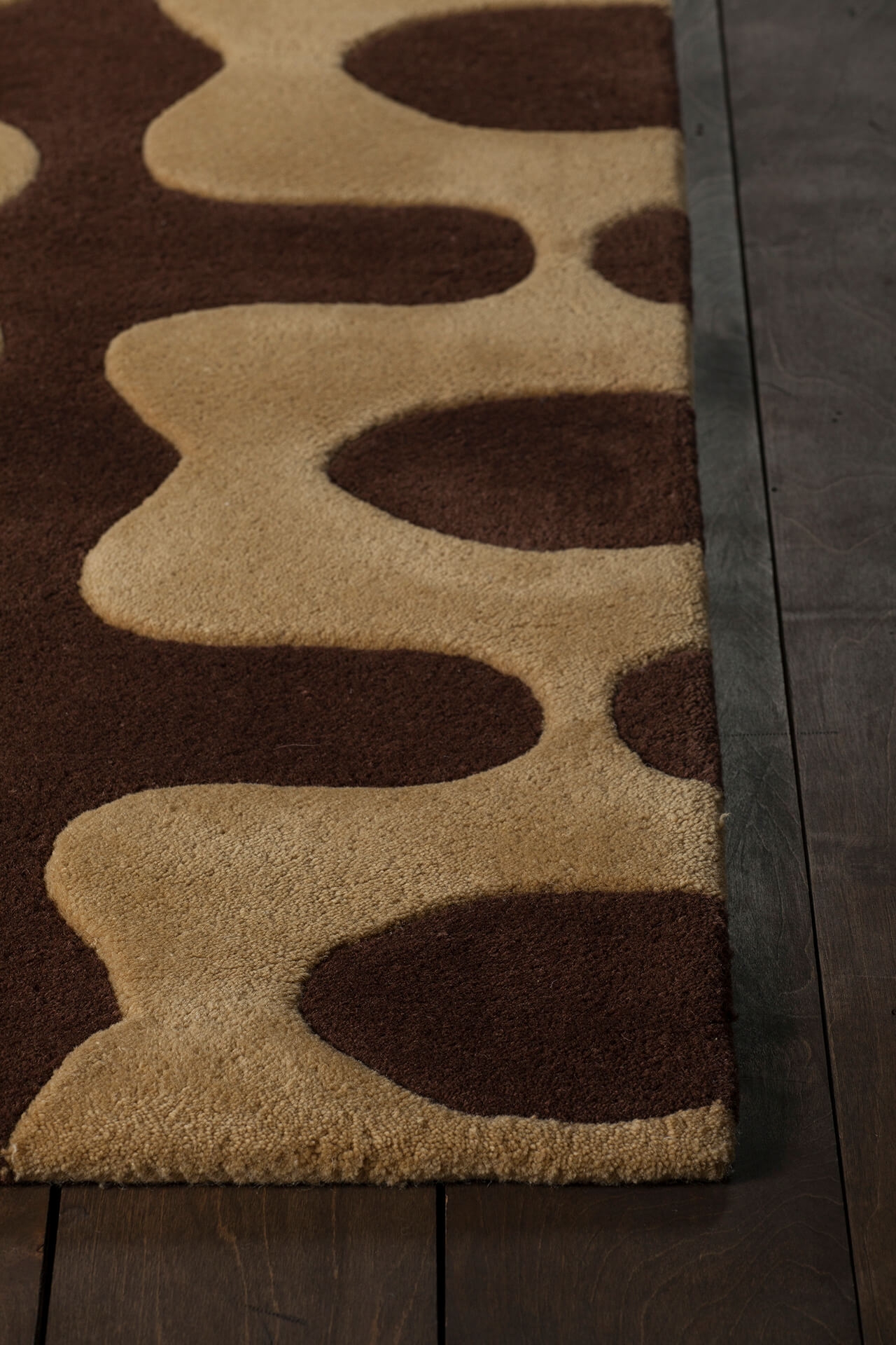 Inhabit Wool Rectangular Hand-tufted Rug, 5' x 7'6"