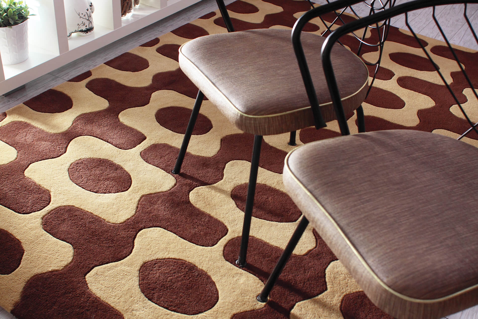 Inhabit Wool Rectangular Hand-tufted Rug, Composition 1