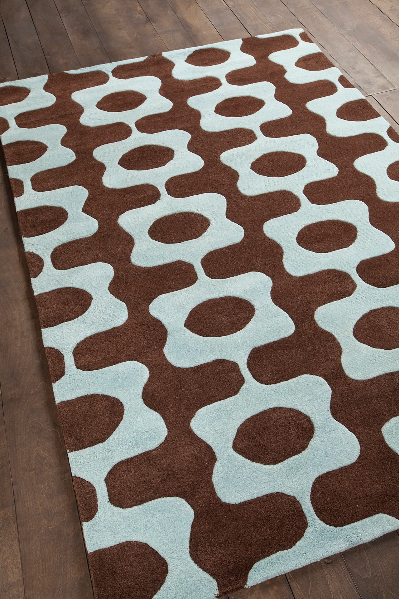 Inhabit Wool Rectangular Hand-tufted Rug, Composition 1