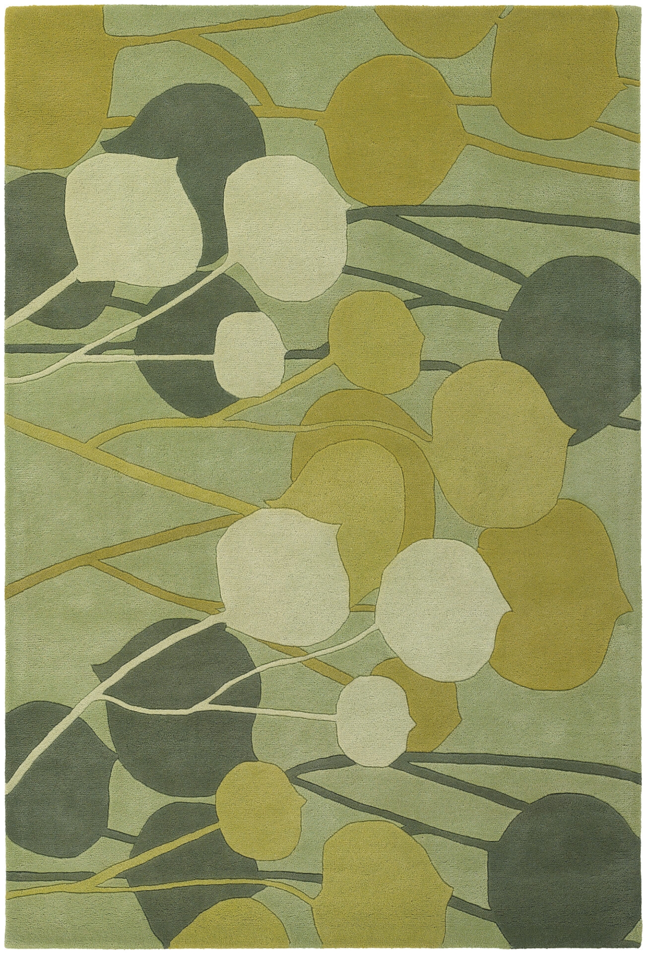 Inhabit Wool Rectangular Hand-tufted Rug, Composition 2