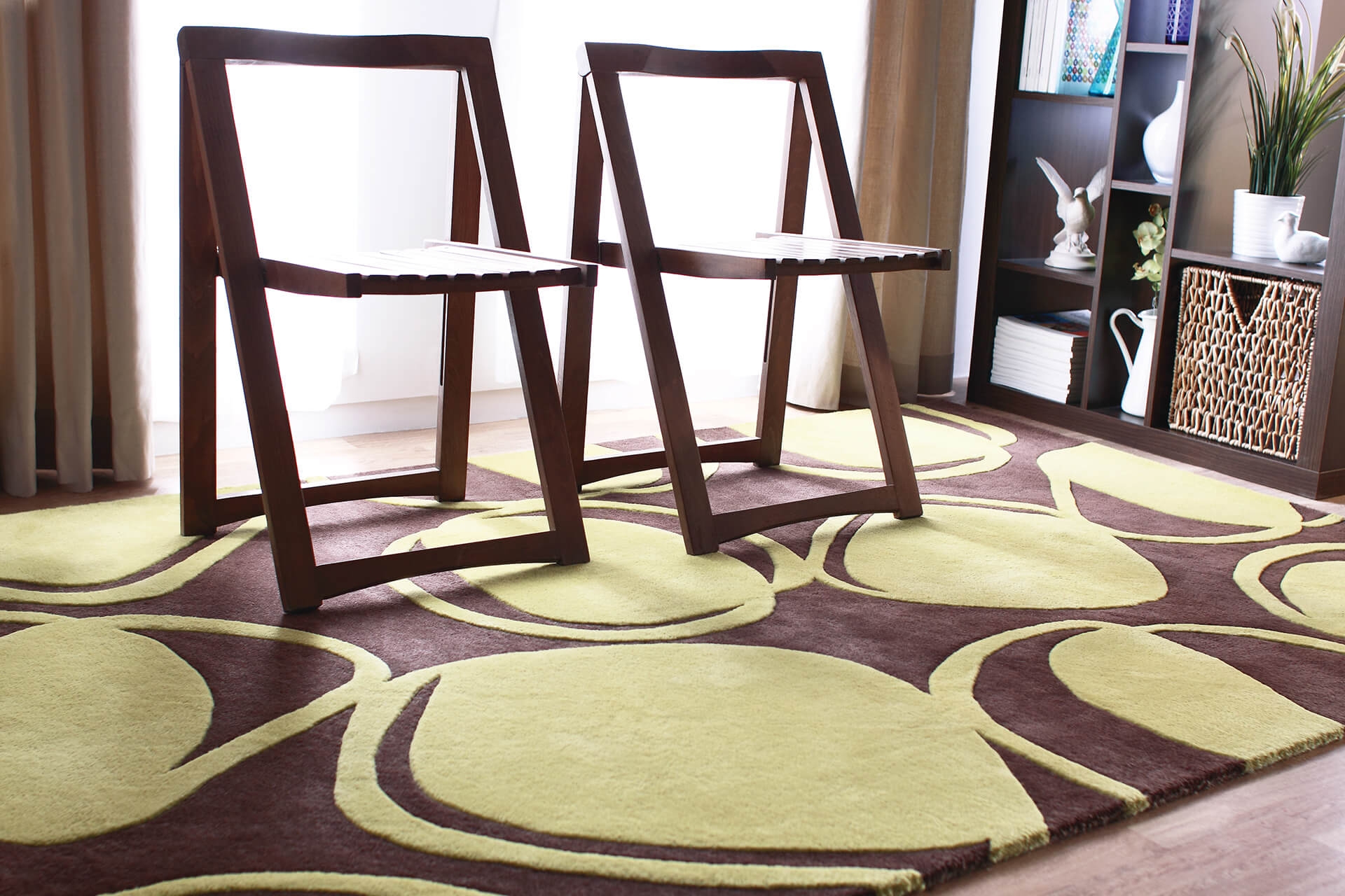 Inhabit Wool Rectangular Hand-tufted Rug, 5' x 7'6"