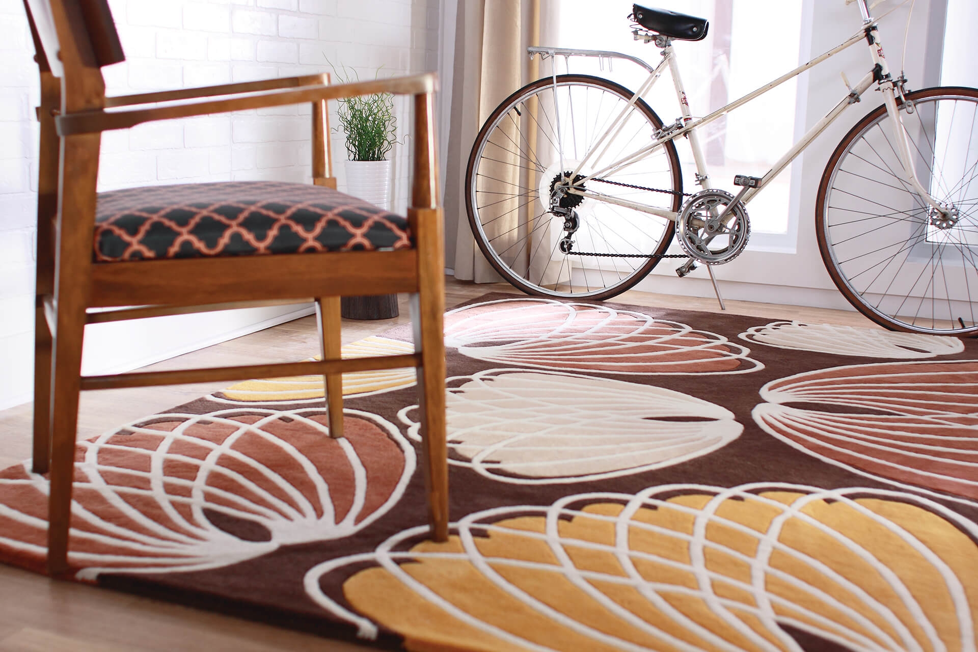 Inhabit Wool Rectangular Hand-tufted Rug, 7'9" x 10'6"