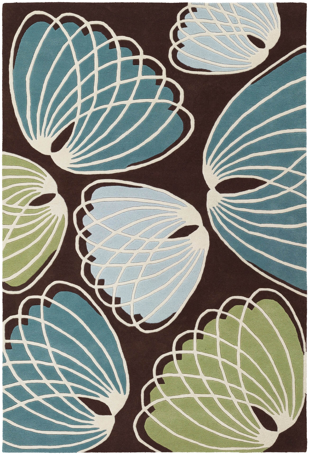 Inhabit Wool Rectangular Hand-tufted Rug, Composition 4