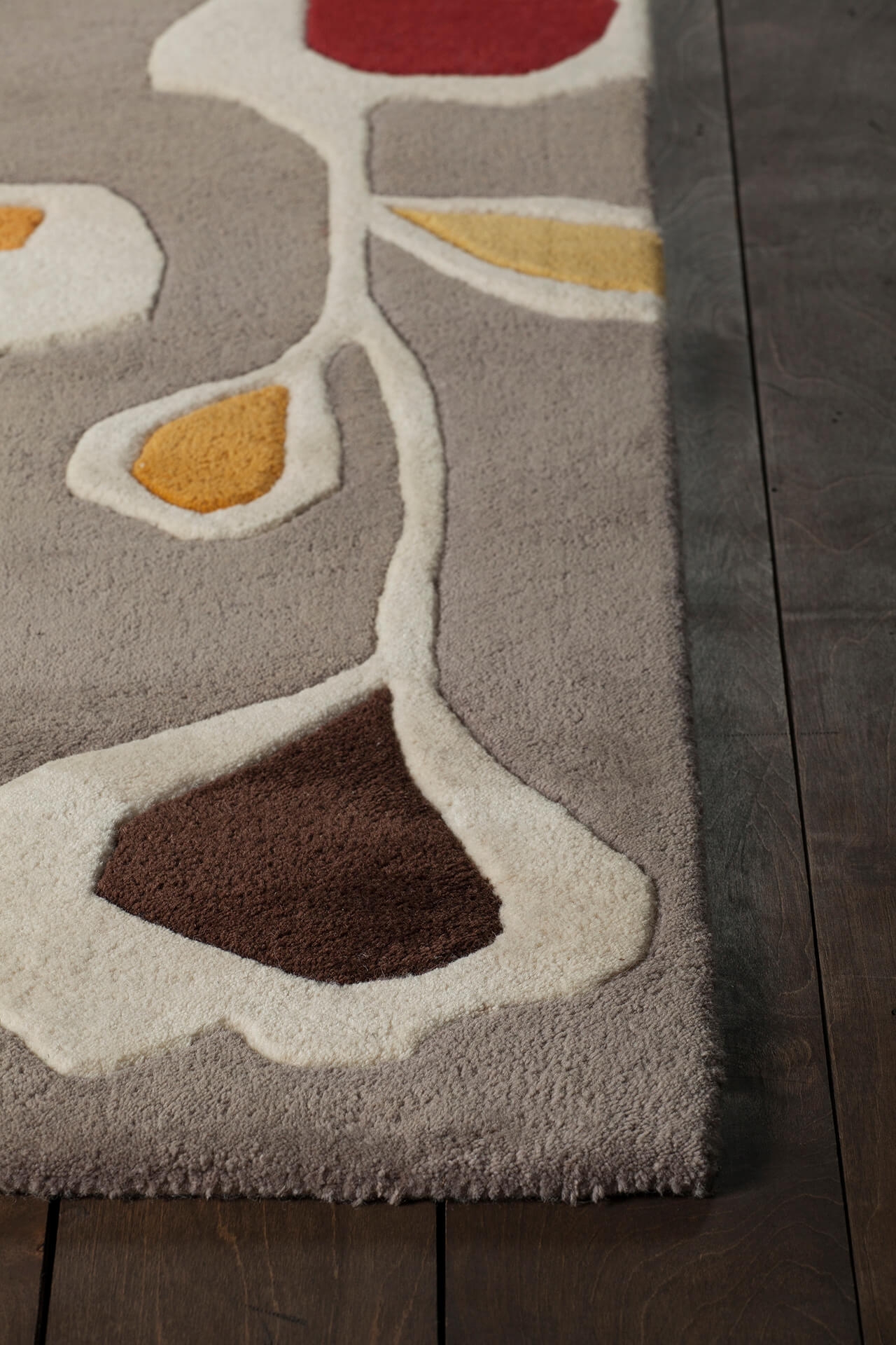 Inhabit Wool Rectangular Hand-tufted Rug, 5' x 7'6"
