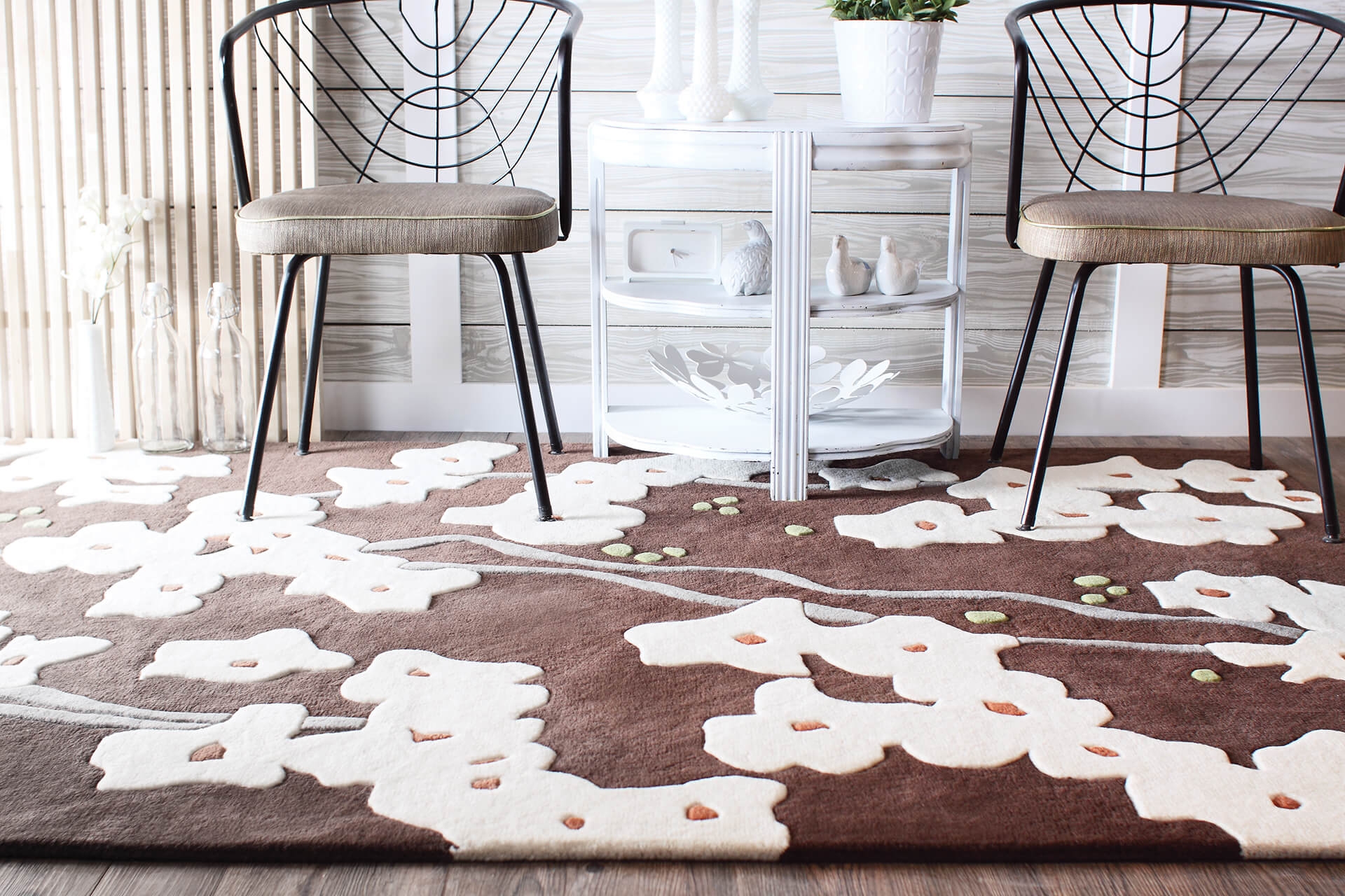 Inhabit Wool Rectangular Hand-tufted Rug, 5' x 7'6"