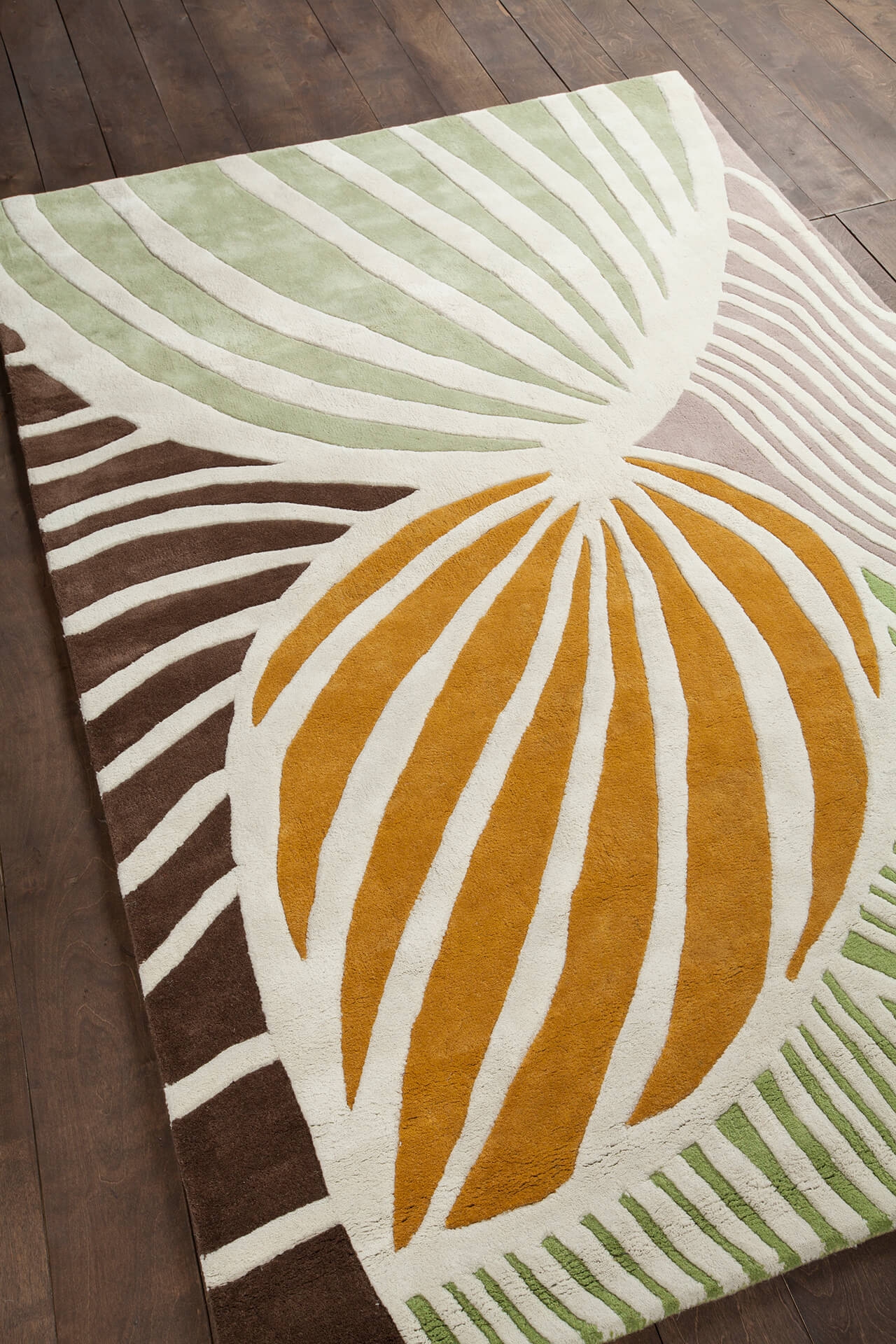 Inhabit Wool Rectangular Hand-tufted Rug, Composition 9