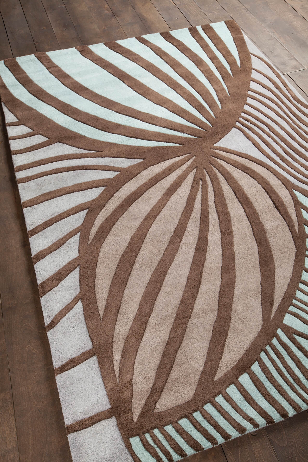 Inhabit Wool Rectangular Hand-tufted Rug, 5' x 7'6"