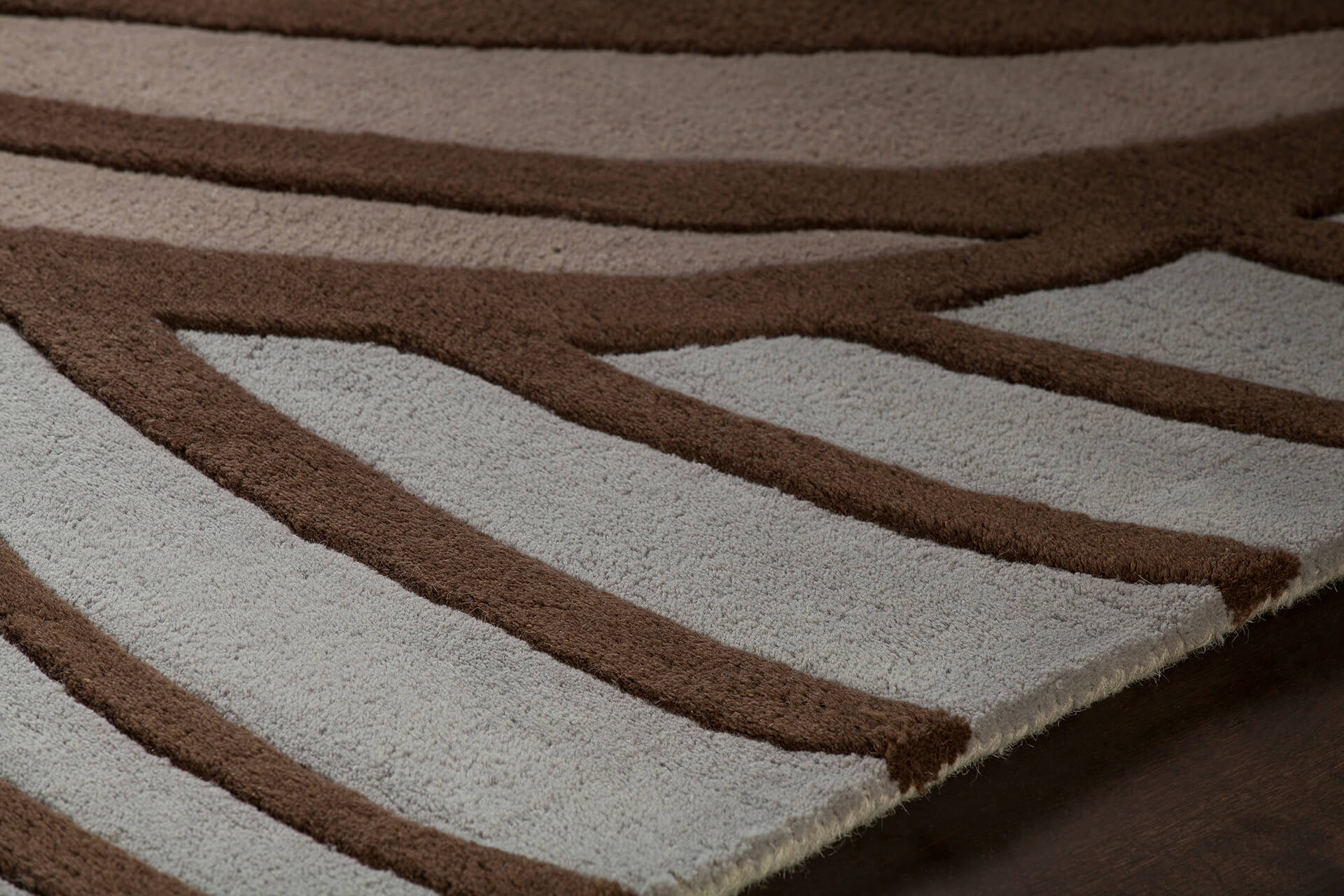 Inhabit Wool Rectangular Hand-tufted Rug, 5' x 7'6"