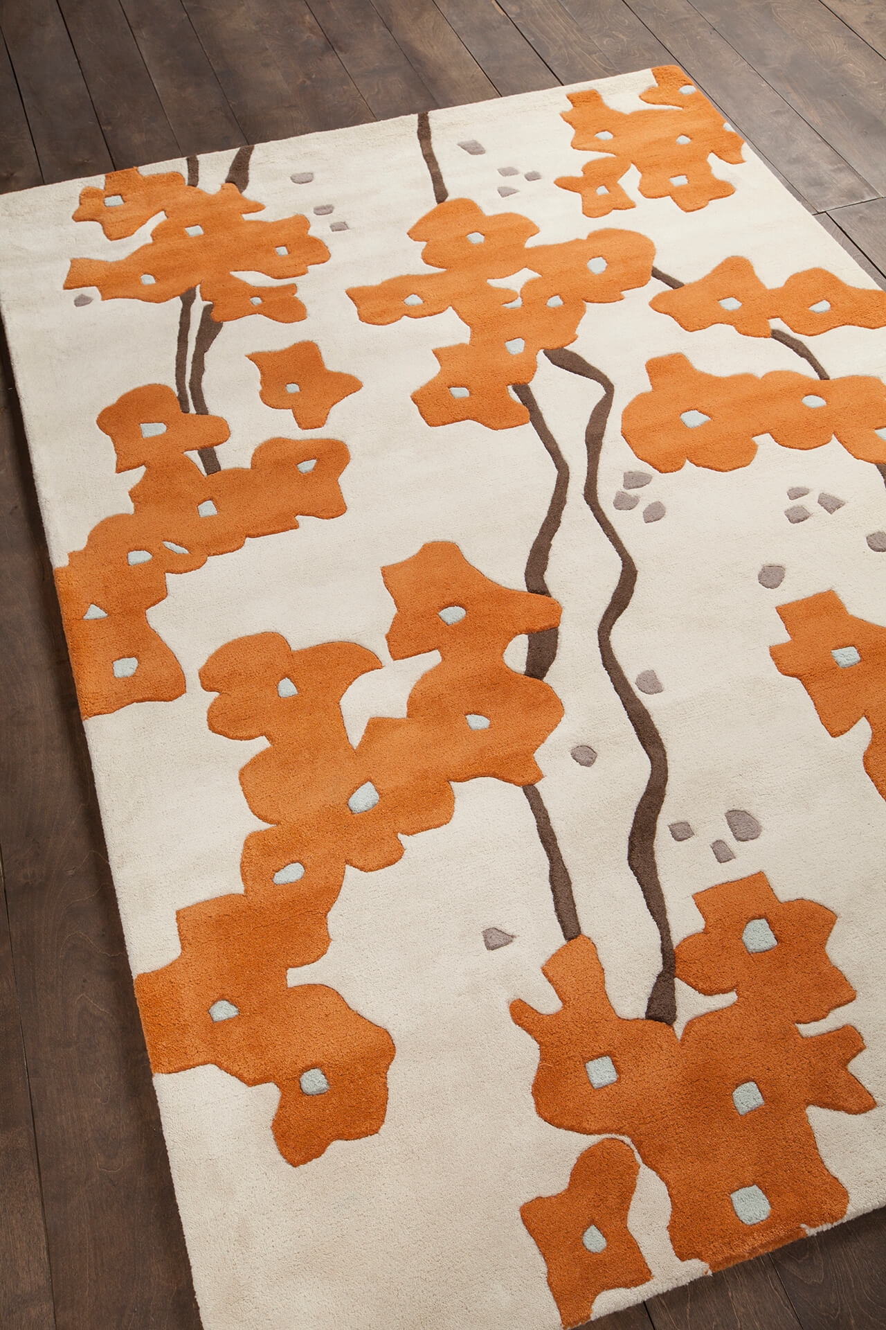 Inhabit Wool Rectangular Hand-tufted Rug, 5' x 7'6"