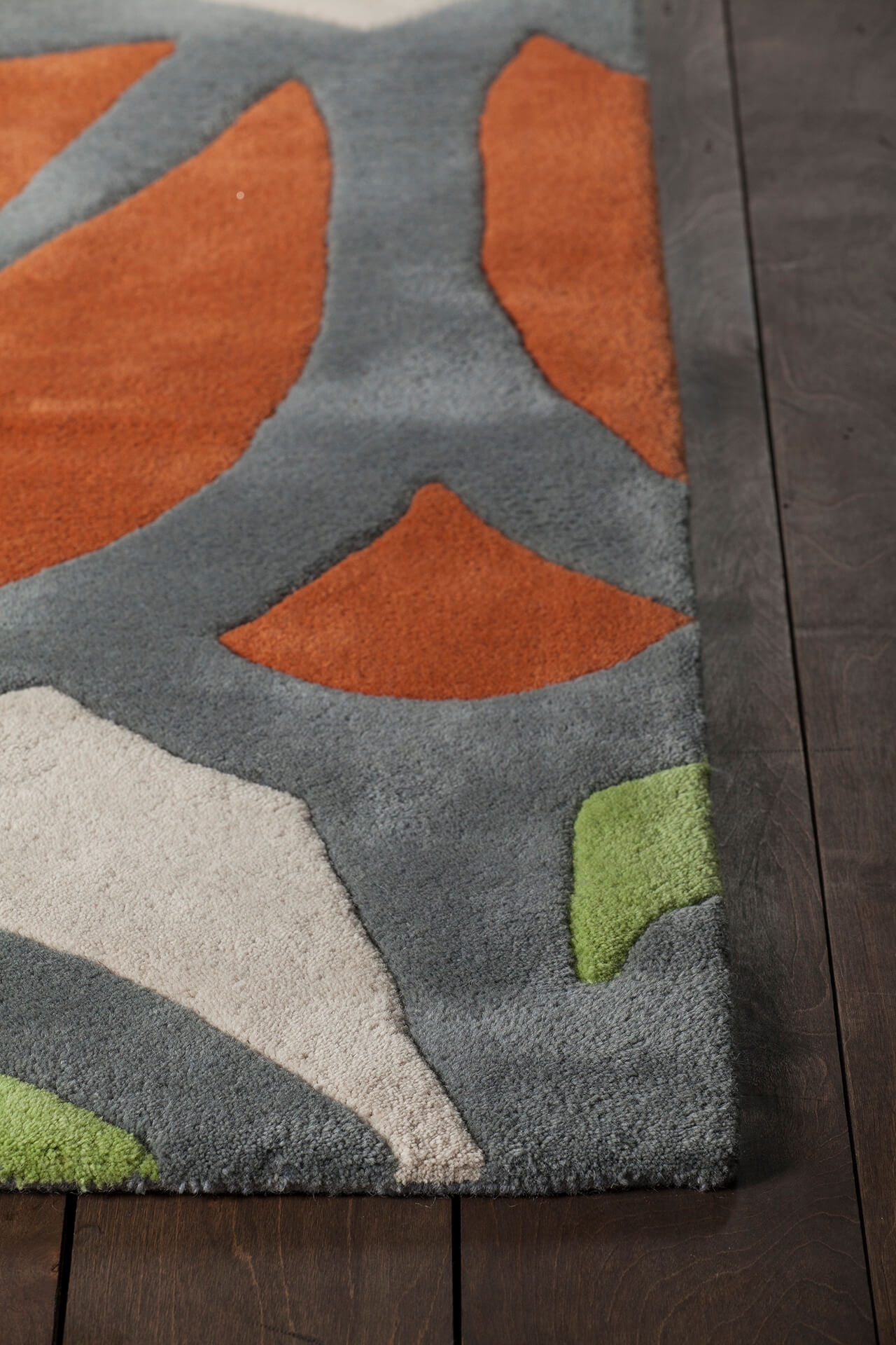 Inhabit Wool Rectangular Hand-tufted Rug, 5' x 7'6"