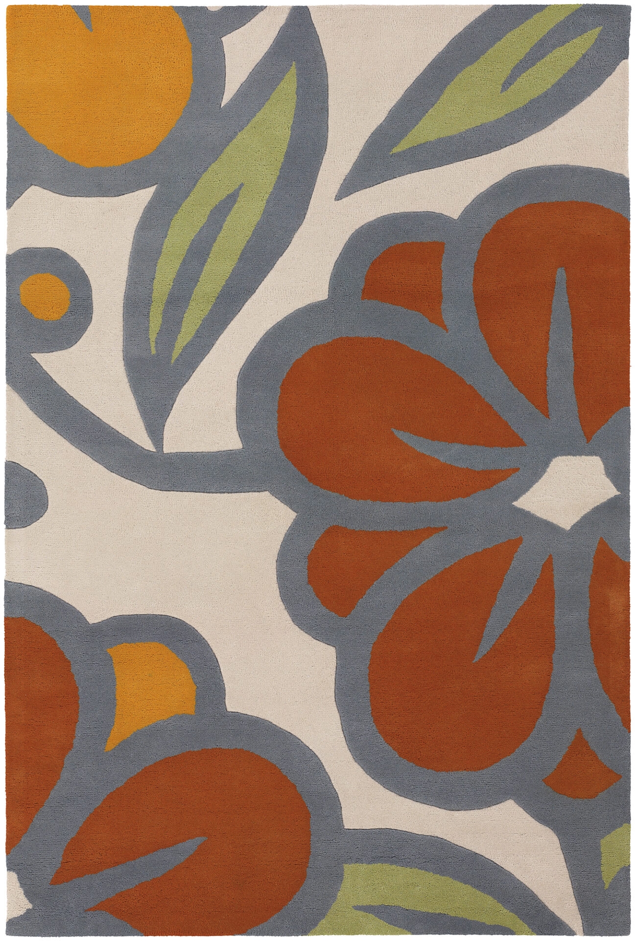 Inhabit Wool Rectangular Hand-tufted Rug, Composition 10