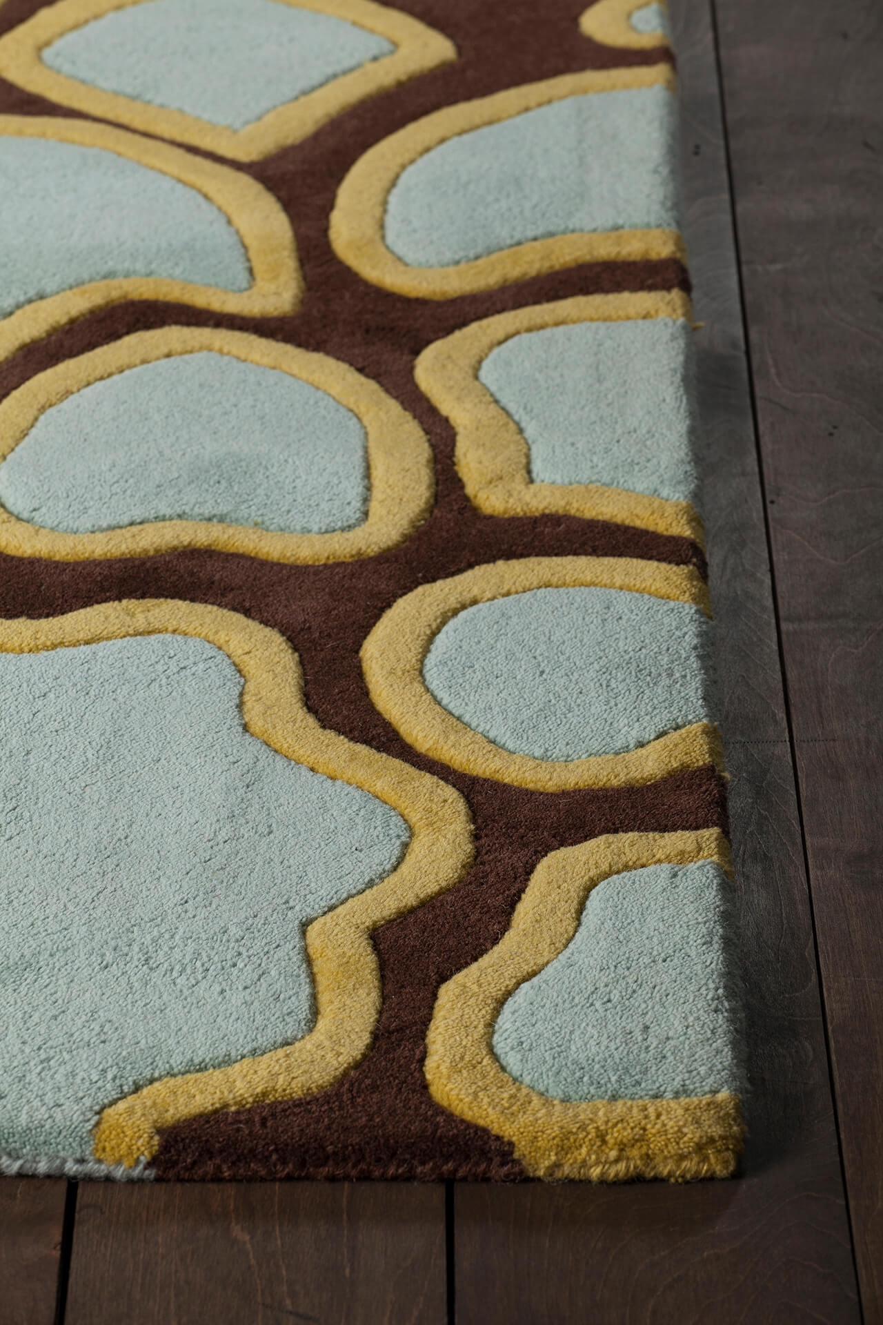 Inhabit Wool Rectangular Hand-tufted Rug, 5' x 7'6"