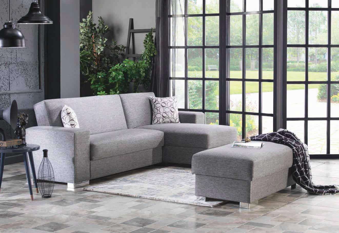 Kobe Storage Sleeper Convertible Sectional Sofa