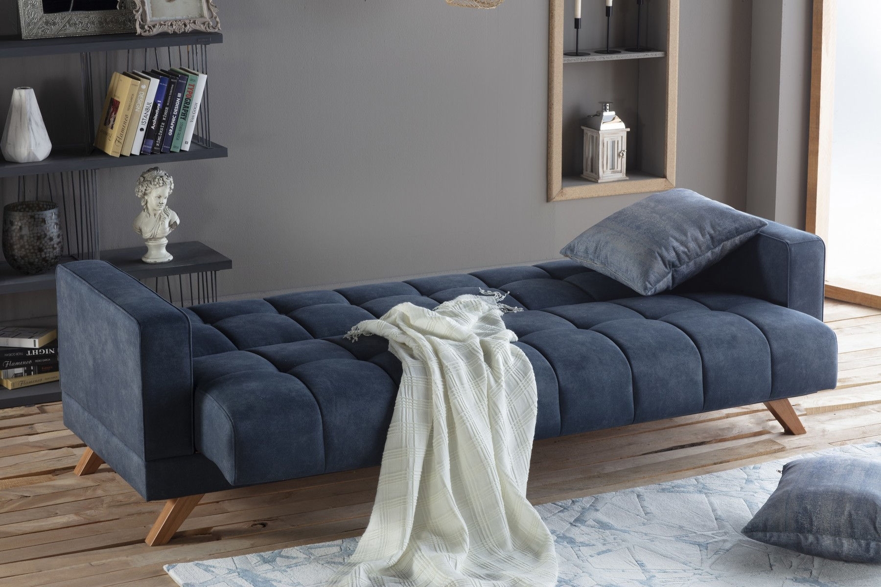 Montana Fabric Storage Sleeper Sofabed
