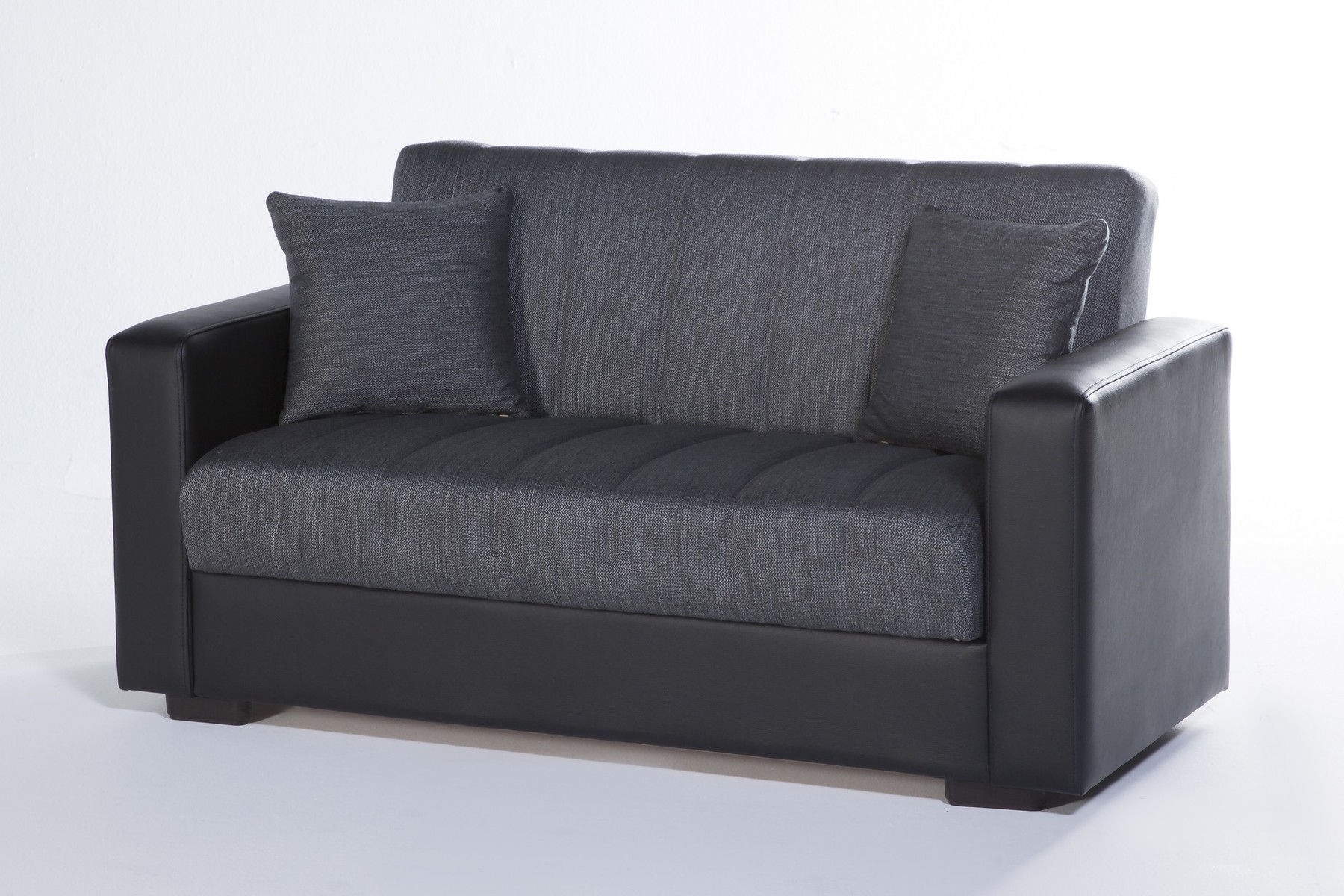 Sidney Fabric/PU Storage Sleeper Living Room Set