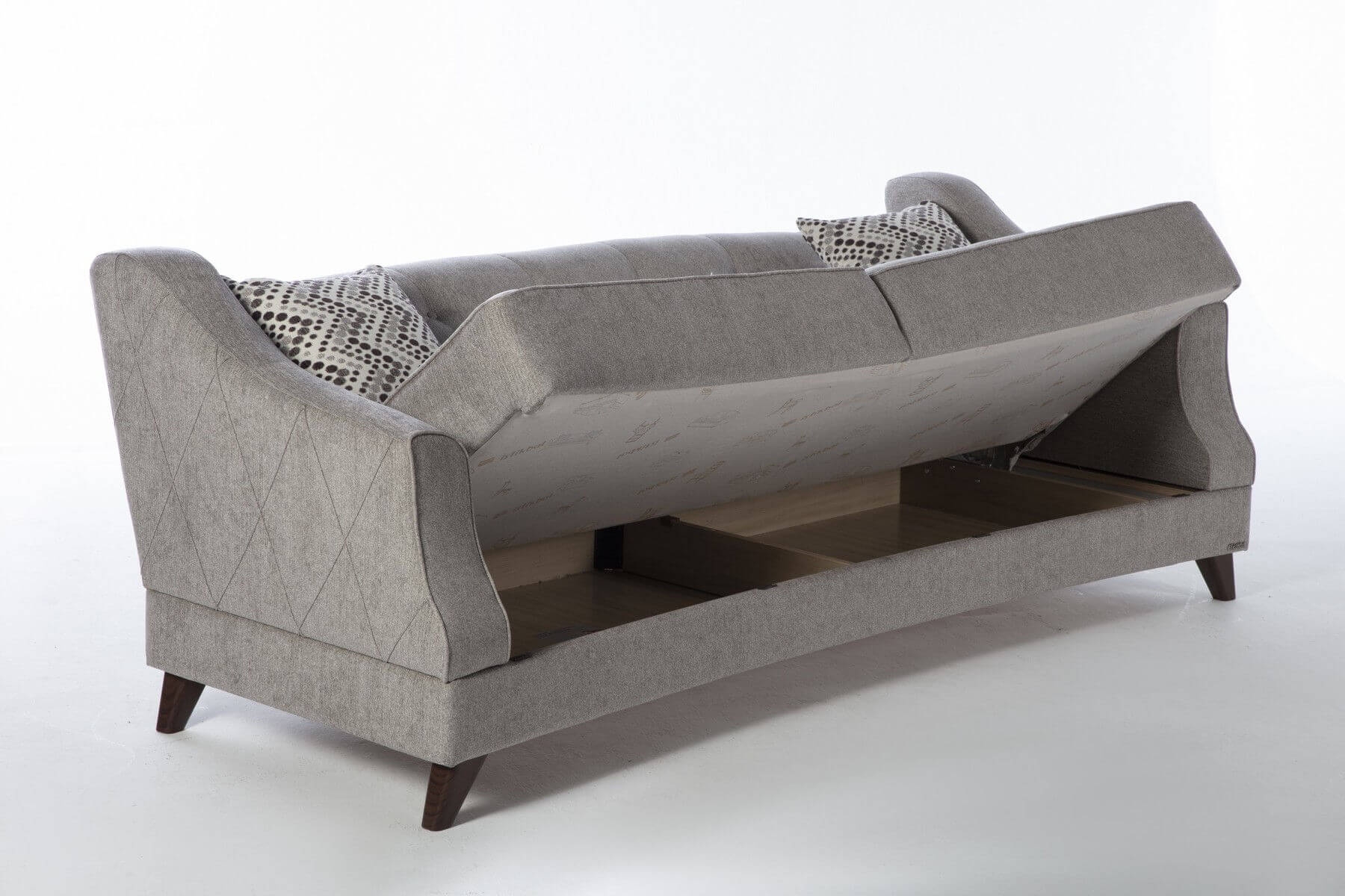Siena Fabric Sleeper Storage Living Room Set