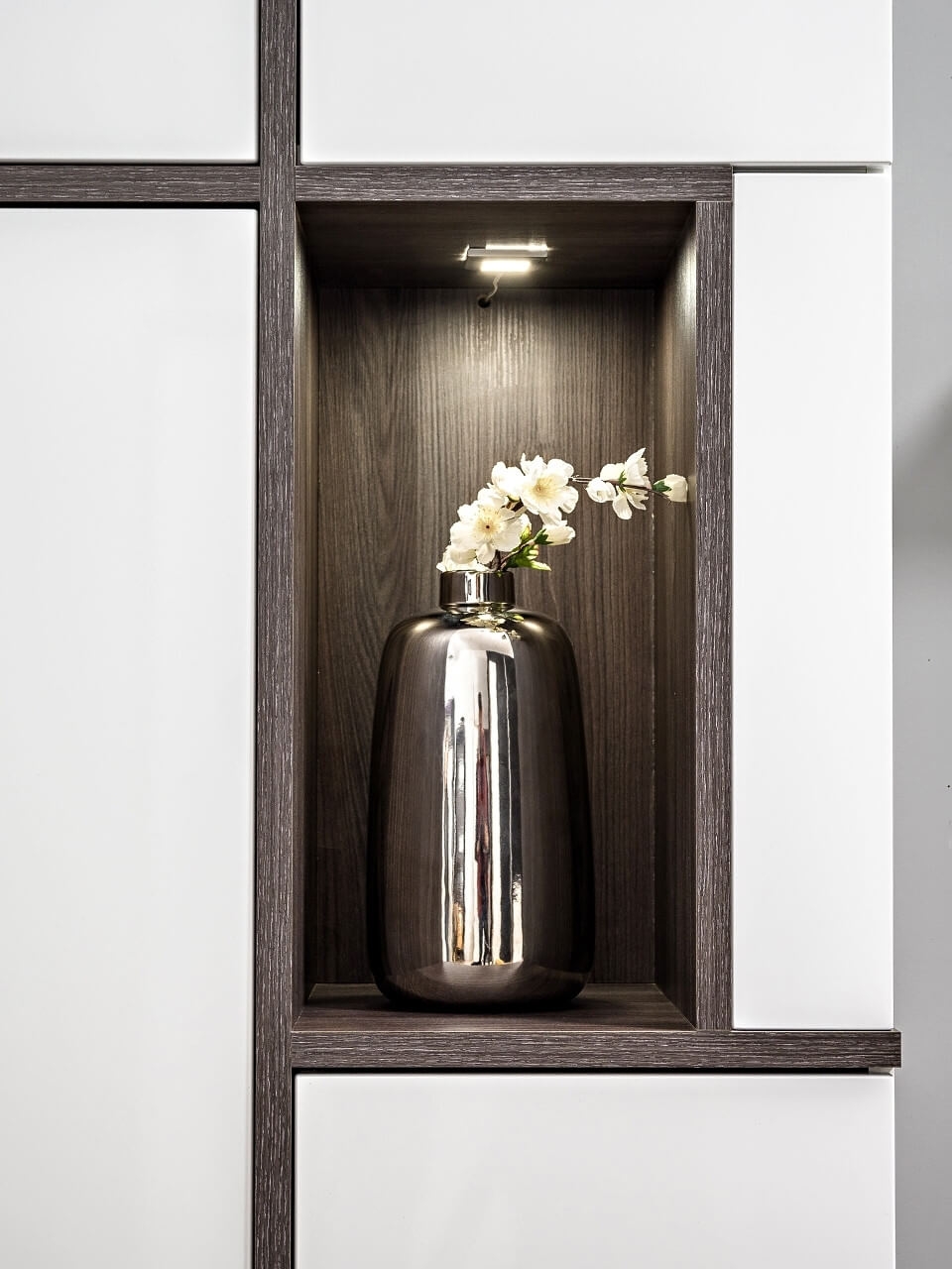 Intersect 77" Wall Unit Storage cabinet with LED