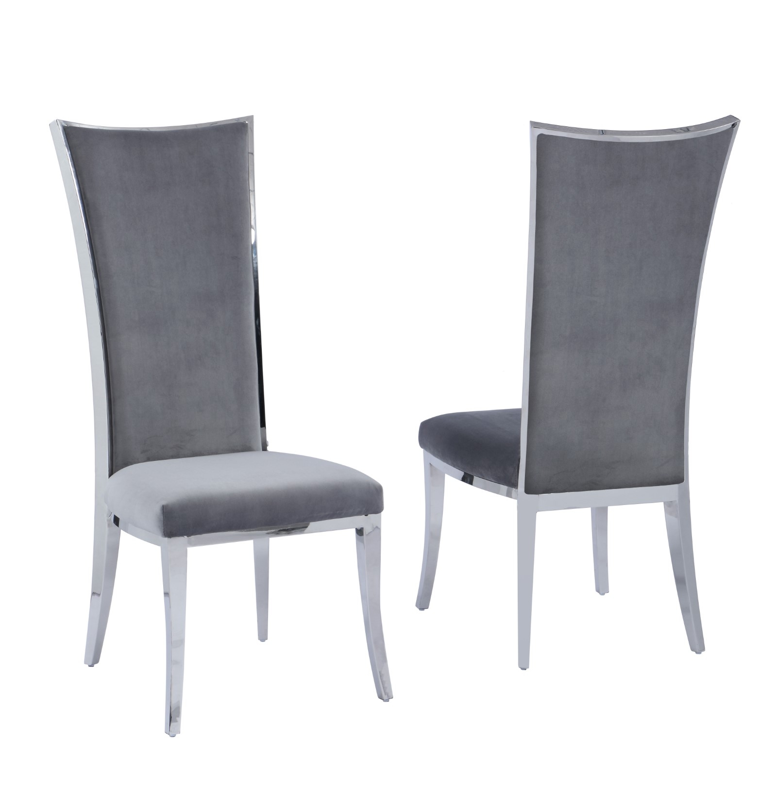Isabel Diamond Stitched Polyester High Back Side Chair
