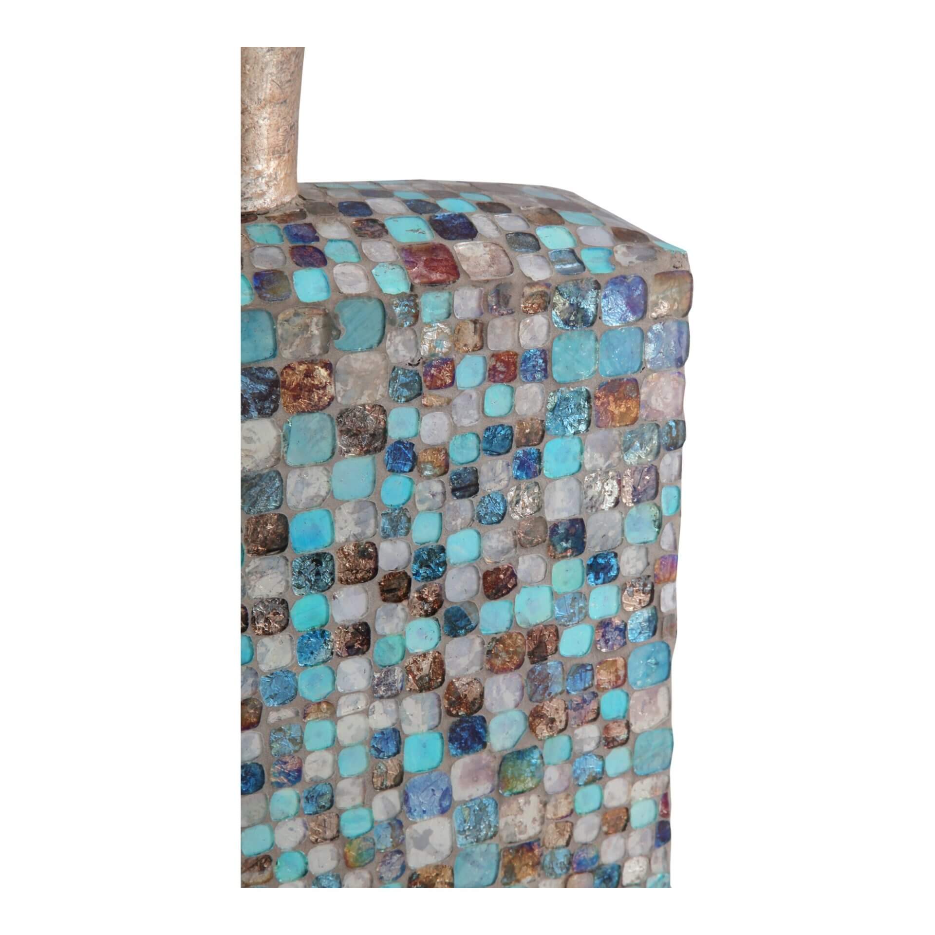 Azul Mosaic Iron/Glass Vase by MOE'S