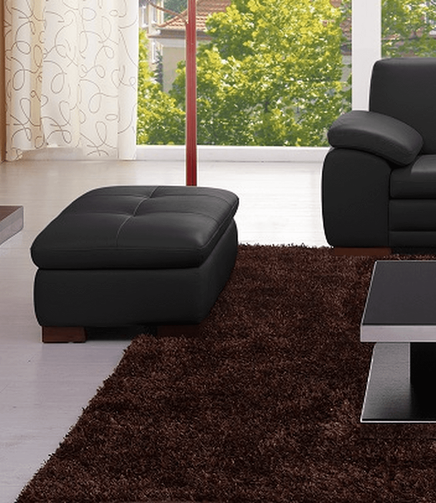 625 Italian Leather Ottoman