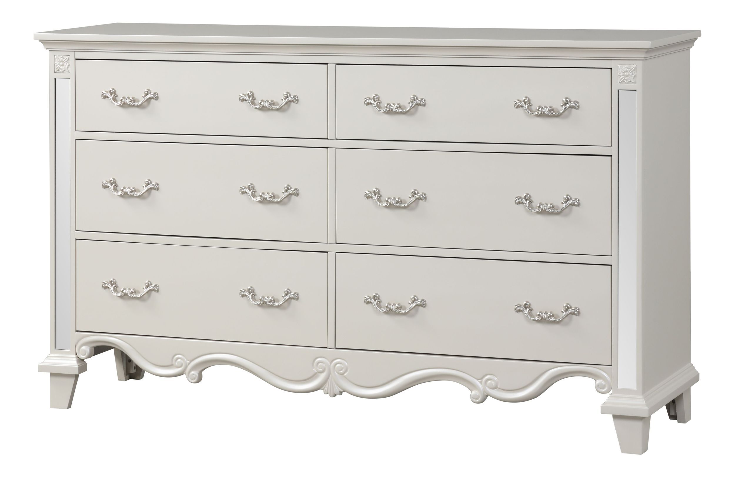 Sonia Bedroom Set with Faux Leather Upholstered Headboard & Storage Drawers