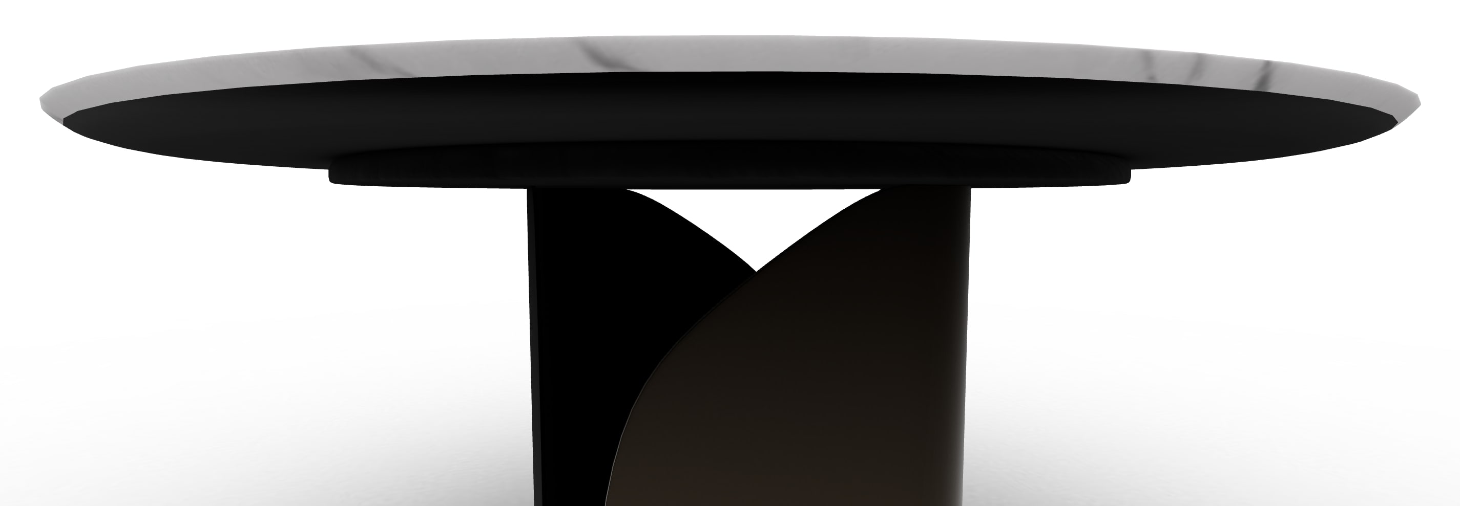 Twins Metal/Ceramic Round Dining Table