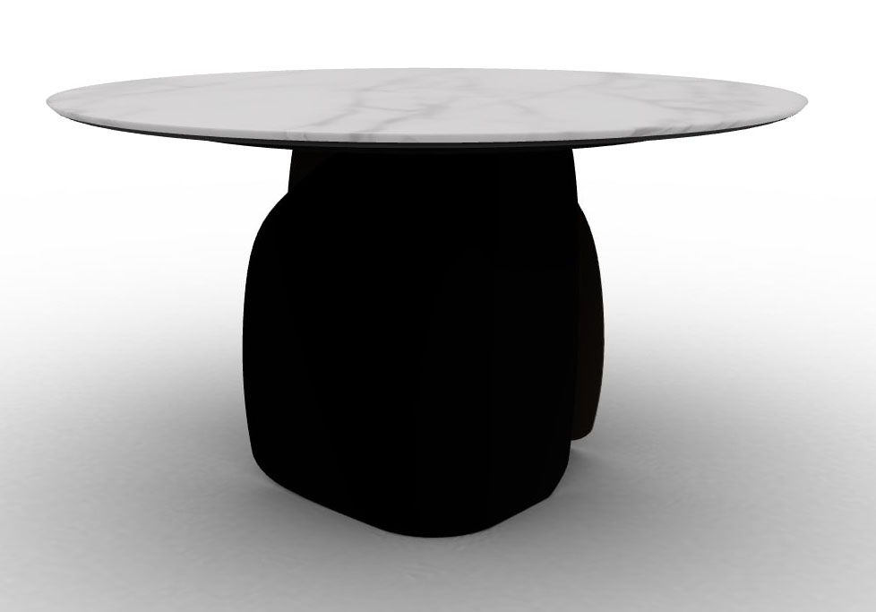 Twins Metal/Ceramic Round Dining Table