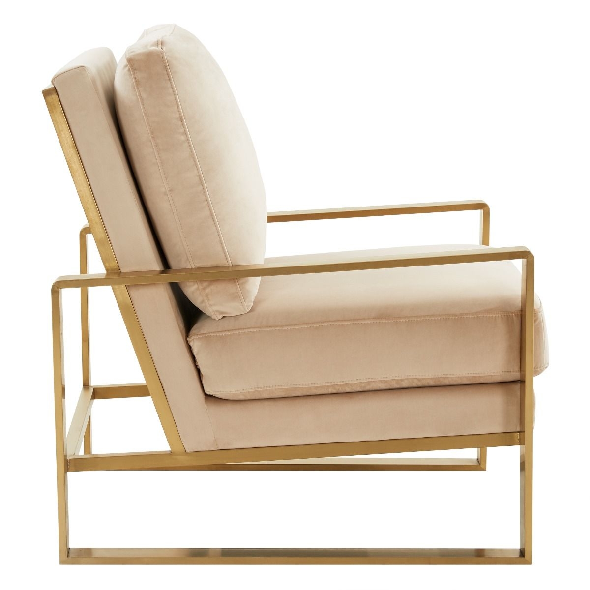 Jefferson Velvet Design Accent Armchair