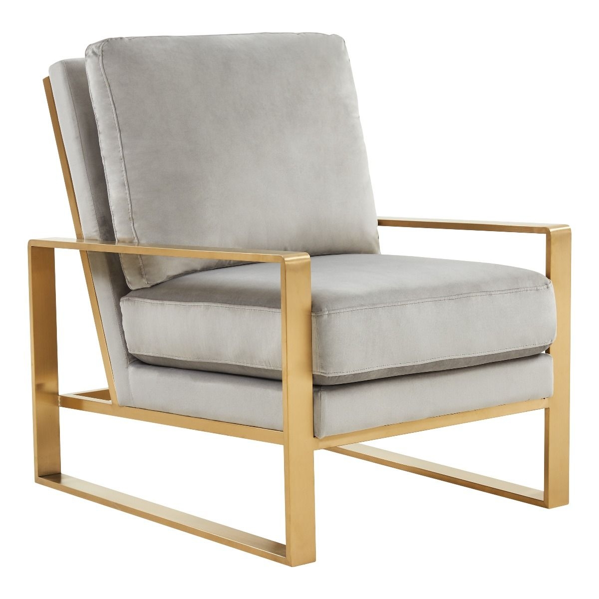 Jefferson Velvet Design Accent Armchair