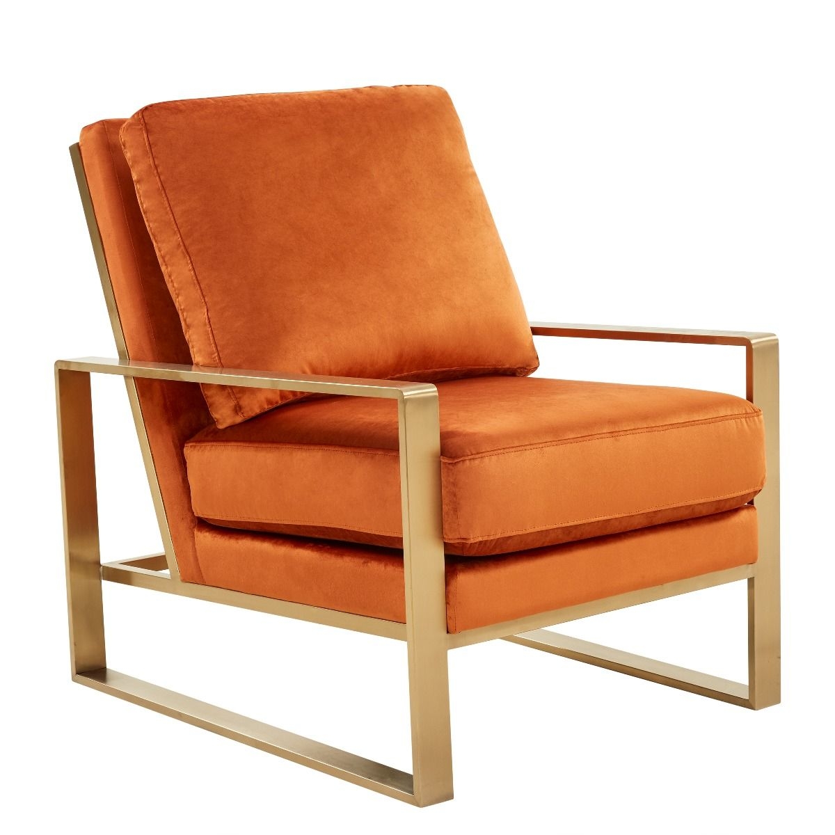 Jefferson Velvet Design Accent Armchair