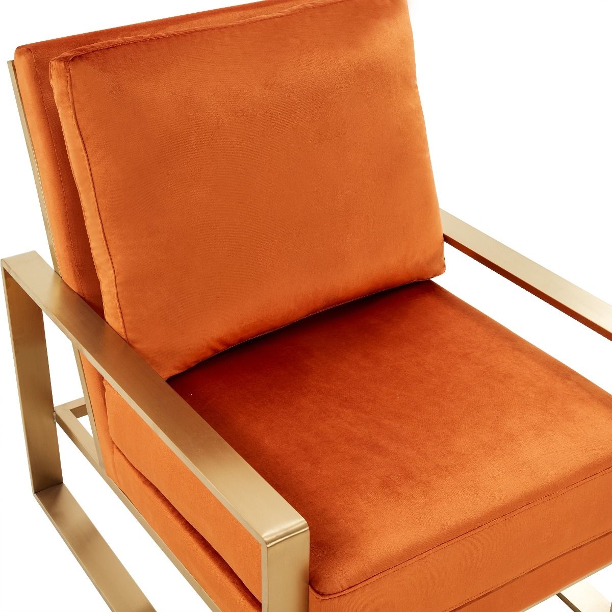 Jefferson Velvet Design Accent Armchair