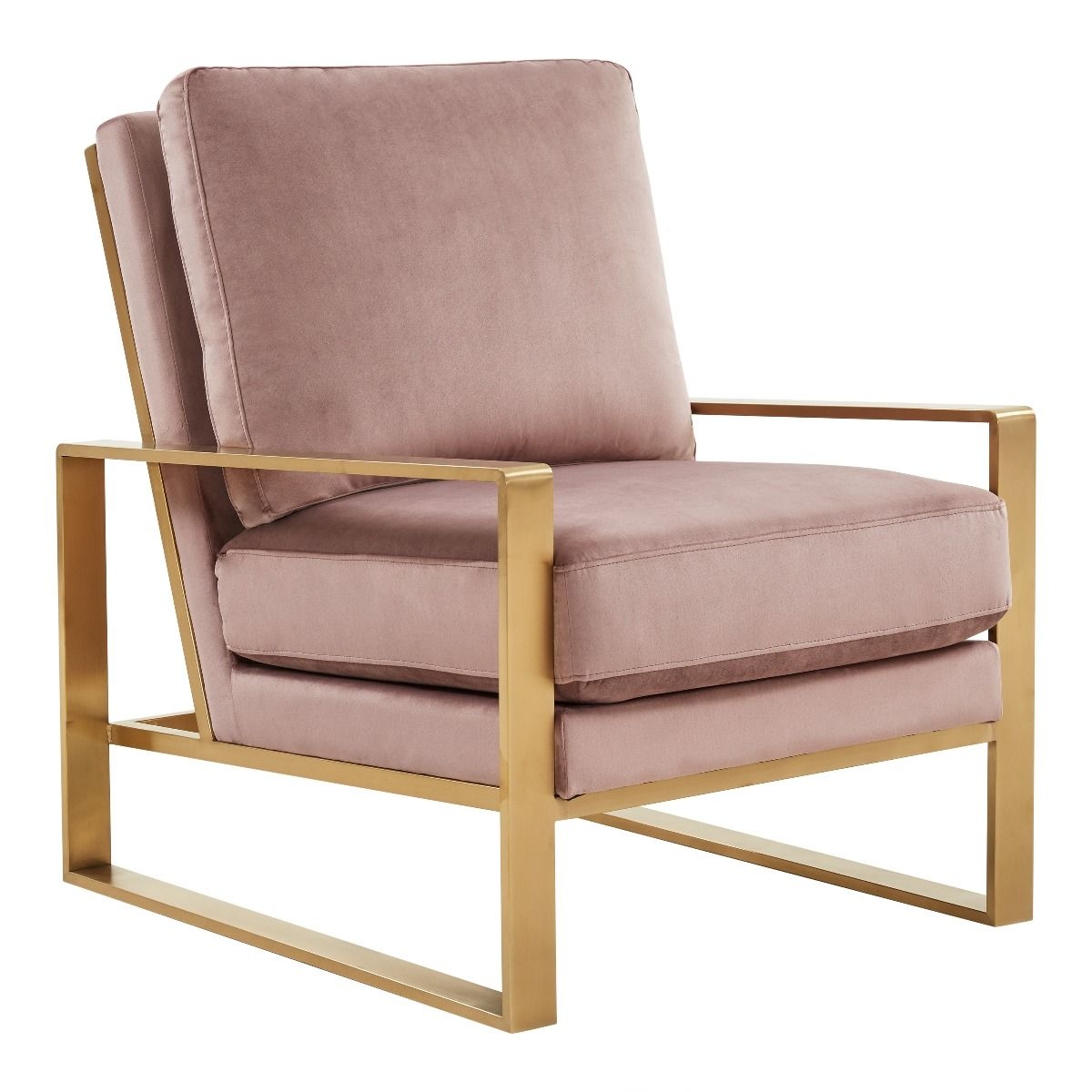 Jefferson Velvet Design Accent Armchair