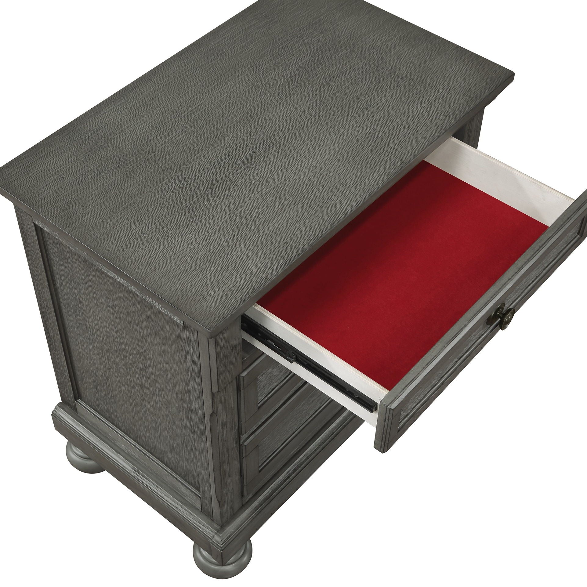 Jackson 3-Drawer Wood Veneer Nightstand