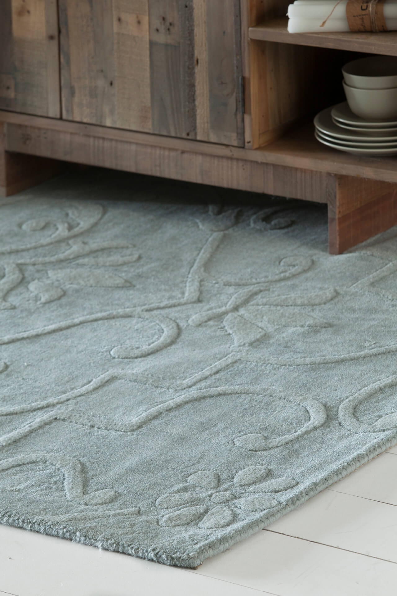 Jaipur Wool Rectangular Hand-woven Rug, 5' x 7'