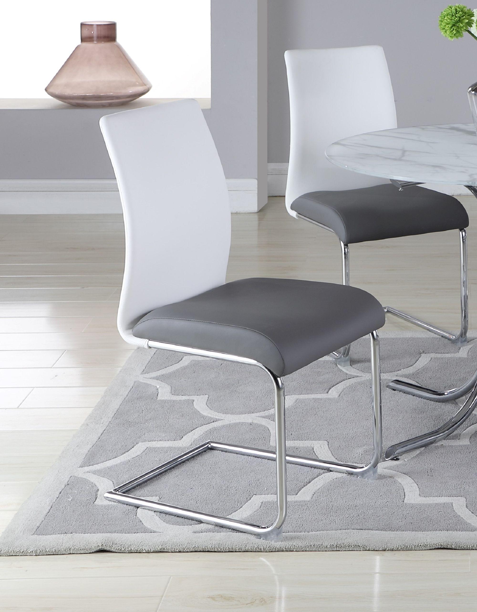 Pixie 2-Tone Contour Back PU Side Chair