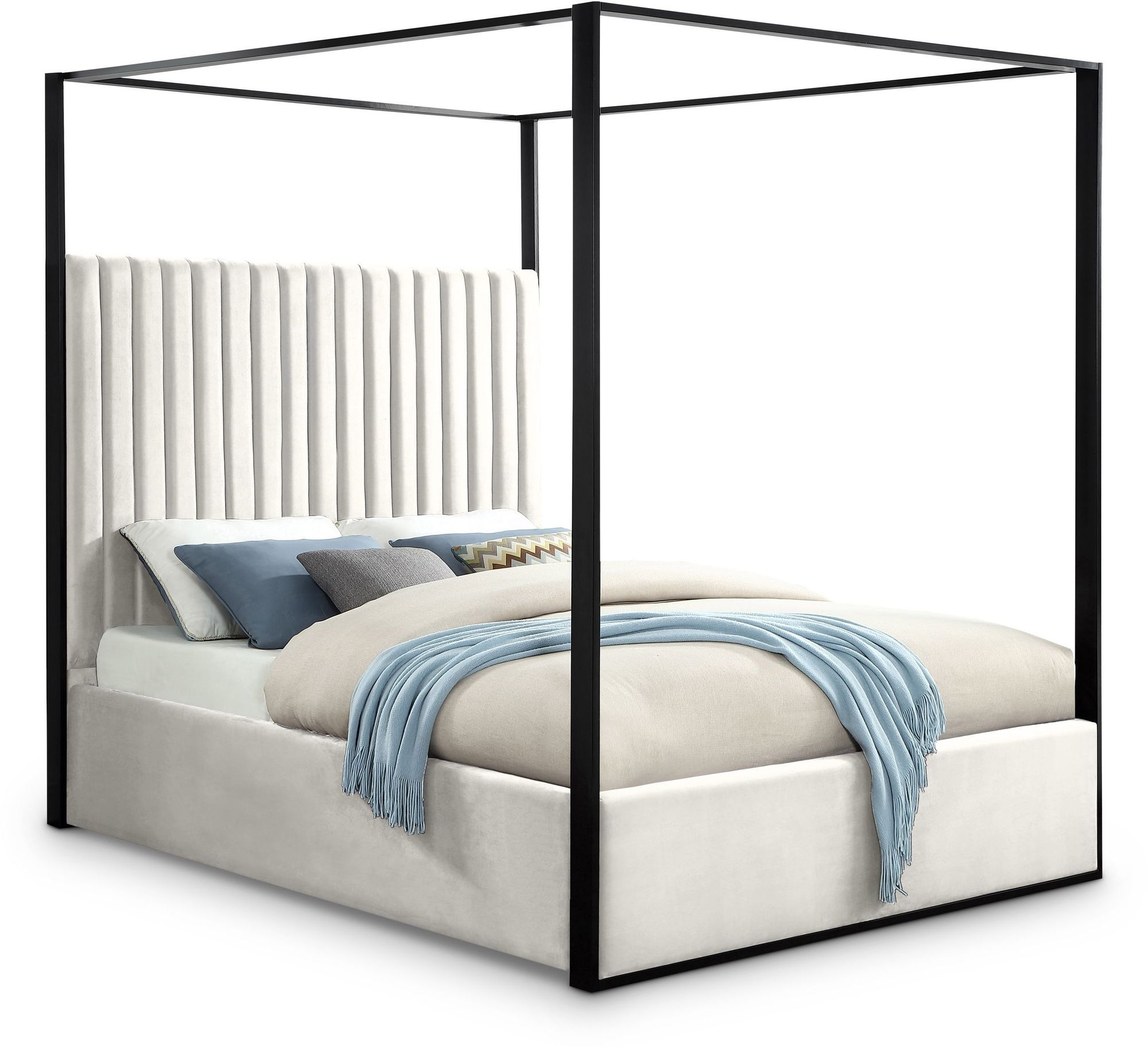 Jax Velvet Canopy Bed
