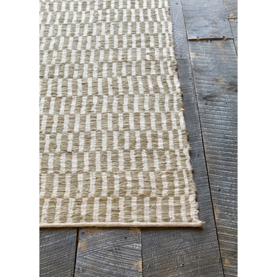 Jazz Cotton/Leather Handmade Rug