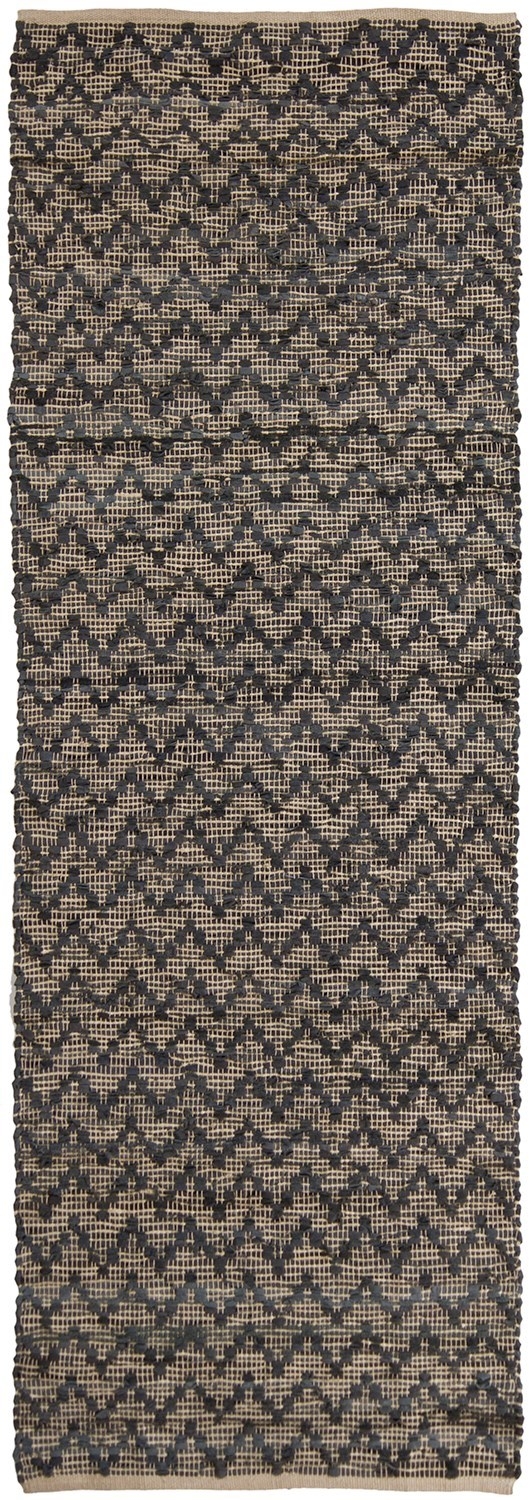 Jazz Leather/Cotton/Jute Handmade Rug