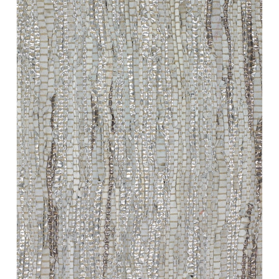Jazz Cotton/Leather Runner Handmade Rug, 2'6" x 7'6"