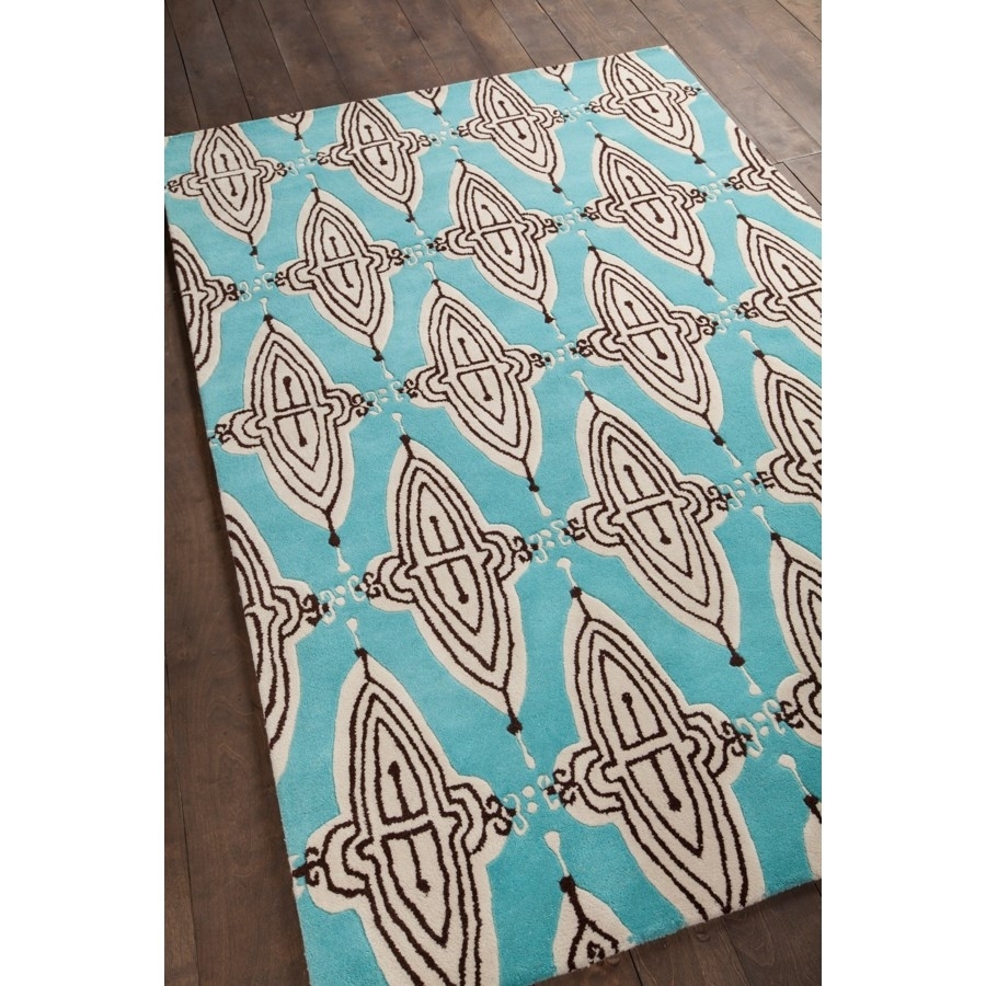 Jessica Swift Wool/Viscose Rectangular Handmade Rug, Composition 1