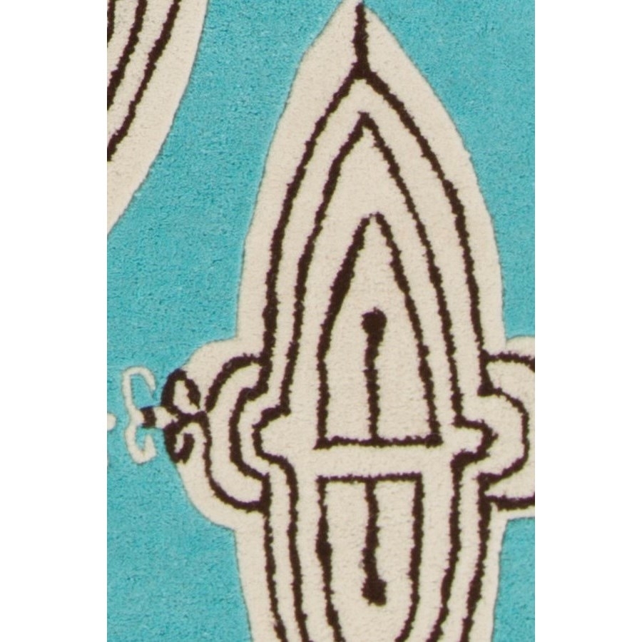 Jessica Swift Wool/Viscose Rectangular Handmade Rug, Composition 1