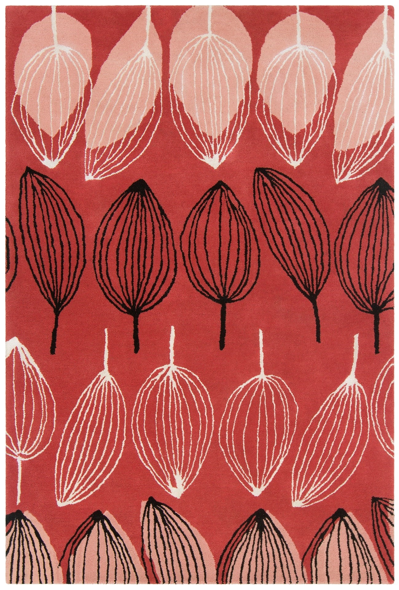 Jessica Swift Wool/Viscose Rectangular Handmade Rug, Composition 2