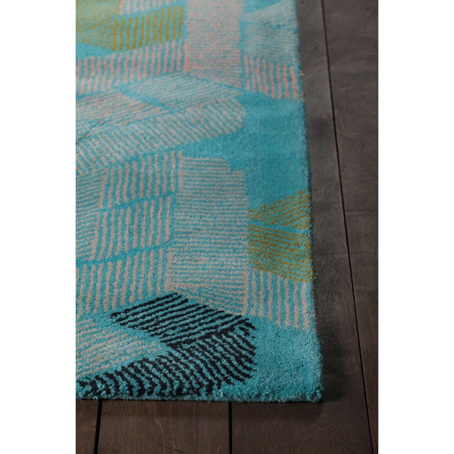 Jessica Swift Wool/Viscose Rectangular Handmade Rug, Composition 3
