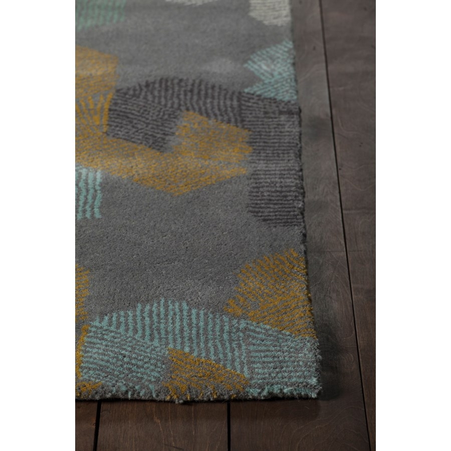 Jessica Swift Wool/Viscose Rectangular Handmade Rug, Composition 3