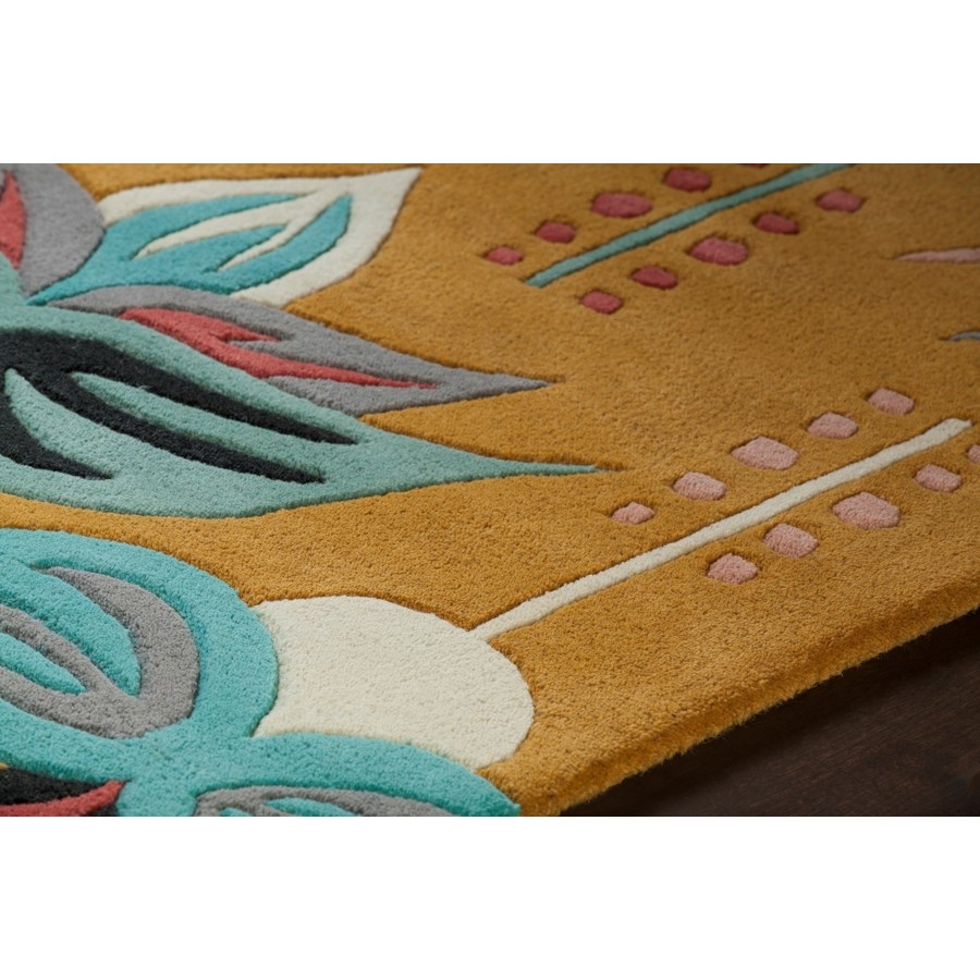 Jessica Swift Wool/Viscose Rectangular Handmade Rug, Composition 5