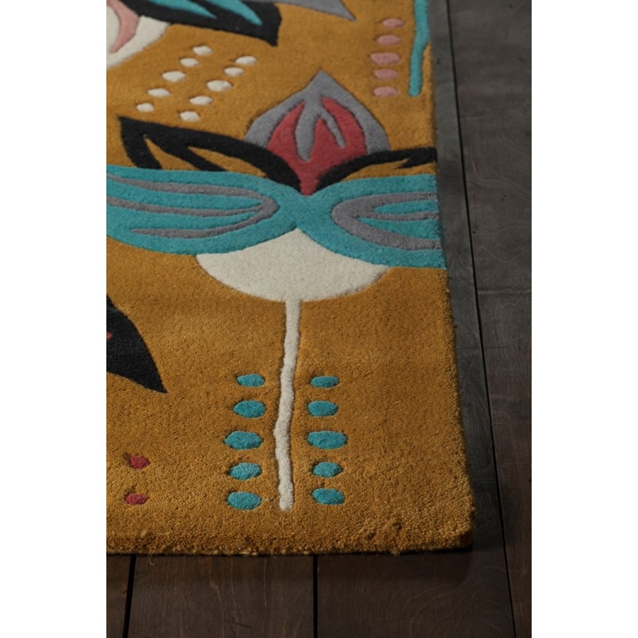Jessica Swift Wool/Viscose Rectangular Handmade Rug, Composition 5
