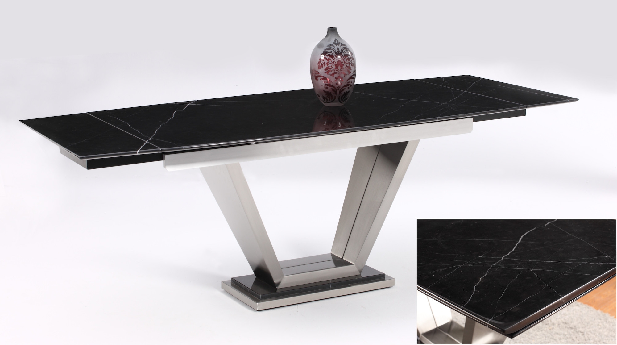 Jessy Solid Marble Extendable Dining Table