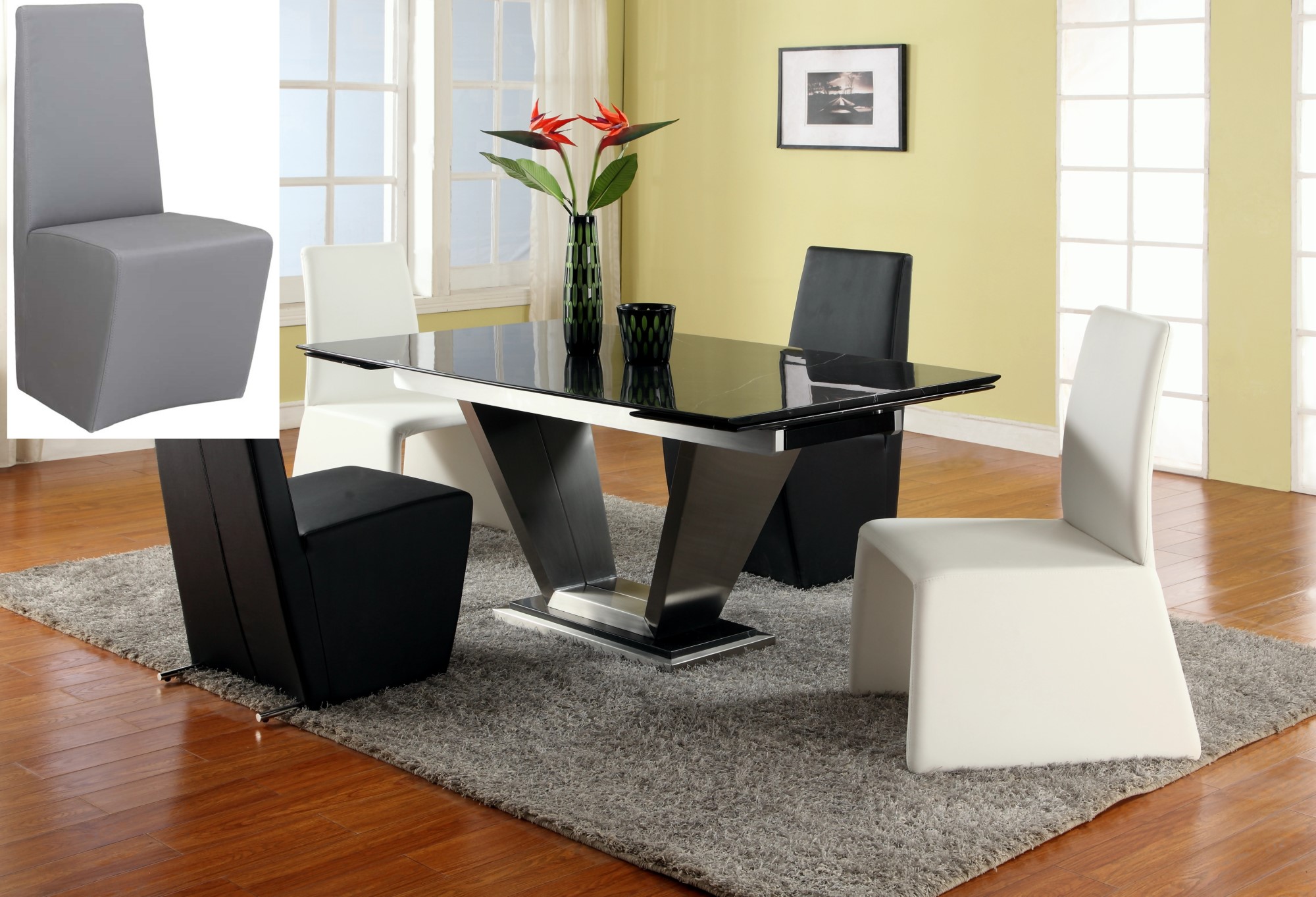 Jessy Solid Marble Extendable Dining Table