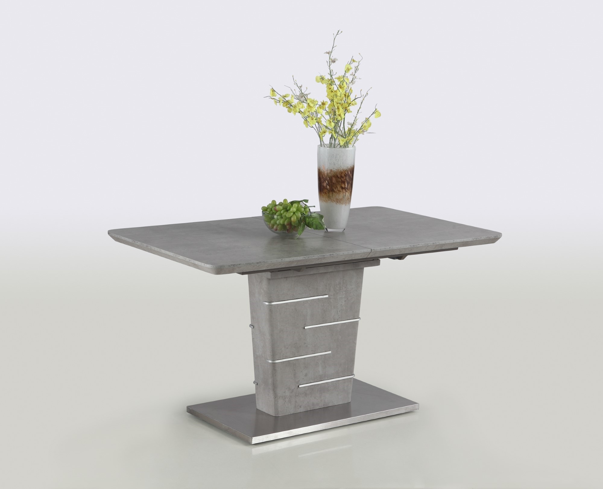 Jezebel Simulated Concrete Extendable Dining Table