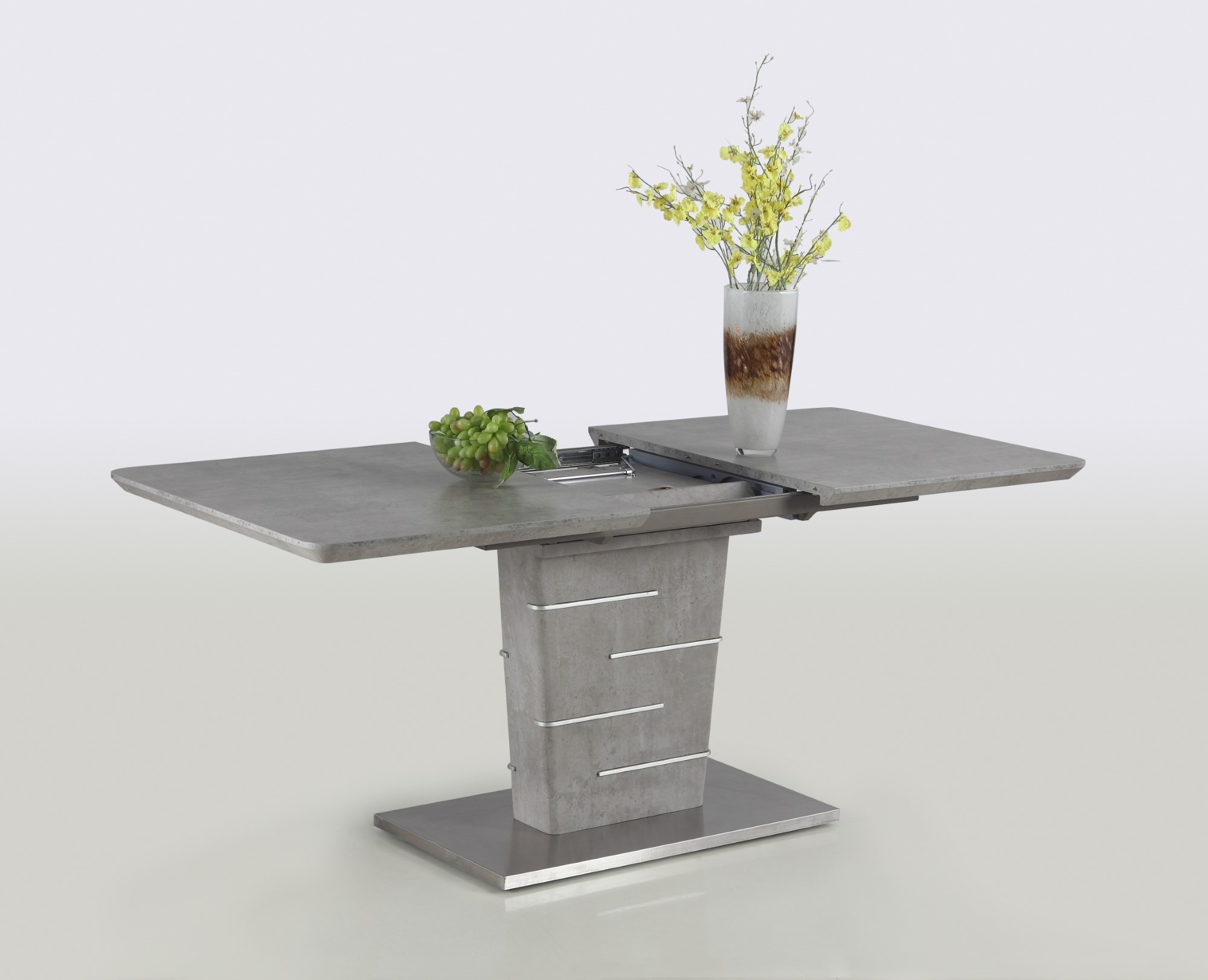 Jezebel Simulated Concrete Extendable Dining Table